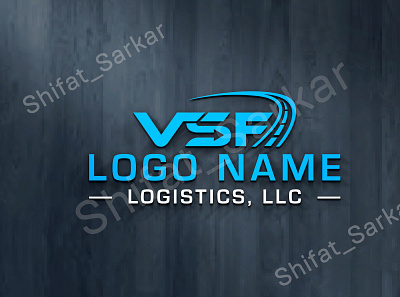 Trucking Transport Transportation Dispatching Logistics Logo flat logo