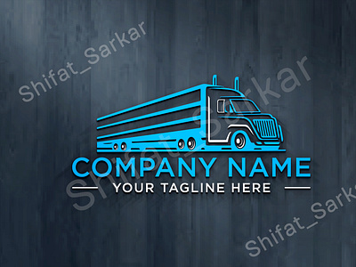 Trucking Transport Transportation Dispatching Logistics Logo