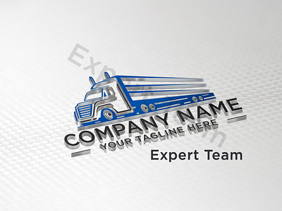 Trucking Transport Transportation Dispatching Logistics Logo