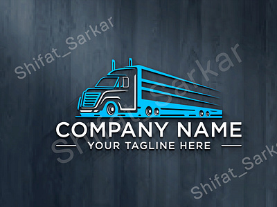 Trucking Transport Transportation Dispatching Logistics Logo