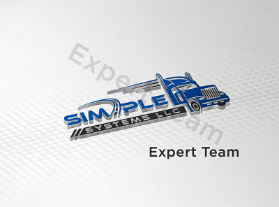 Trucking Transport Transportation Dispatching Logistics Logo flat logo