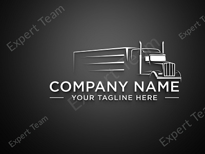 Trucking Logo Transport Logo Transportation Dispatching Logistic flat logo