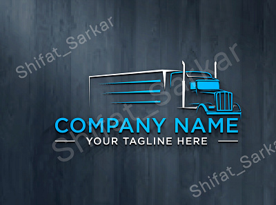 Trucking Logo Transport Logo Transportation Dispatching Logistic flat logo