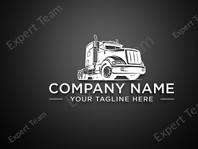 Trucking Logo Transport Logo Transportation Dispatching Logistic flat logo