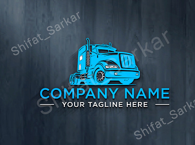 Trucking Logo Transport Logo Transportation Dispatching Logistic flat logo