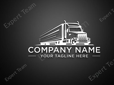 Trucking Logo Transport Logo Transportation Dispatching Logistic flat logo