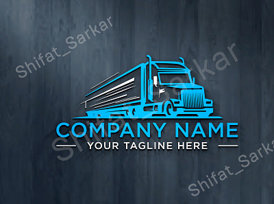 Trucking Logo Transport Logo Transportation Dispatching Logistic flat logo