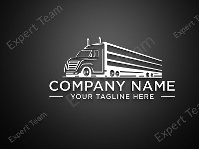 Trucking Logo Transport Logo Transportation Dispatching Logistic flat logo