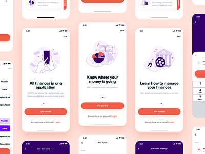 Onboarding Screens For Financial Mobile App