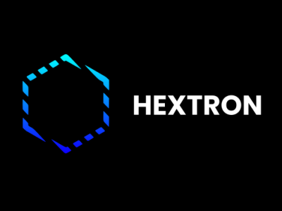 Hextron Rebranding blue branding gradient graphic design graphics hexagon logo logos