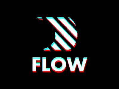 Flow Glitch Rebrand branding flow glitch graphic design logo ui vortex