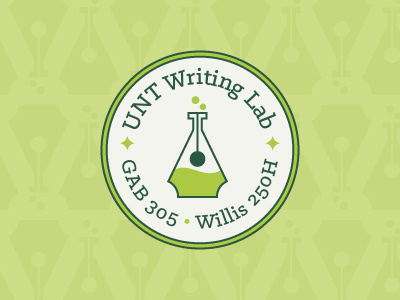 UNT Writing Lab Logo Proposal campus circle lab logo school science unt writing