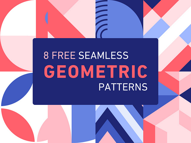 Free Seamless Geometric Patterns by Alex Clem on Dribbble