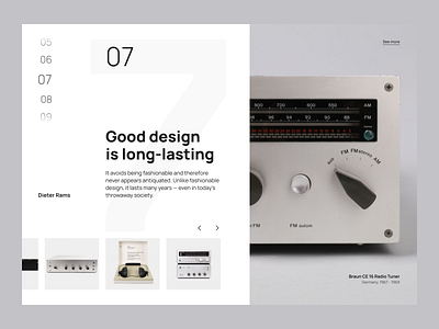 Layout Exploration Rams design dieter rams editorial layout navigation typography ui ux