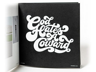 God Hates A Coward god god hates a coward hand lettering hand type illustration lettering mike patton script type typography