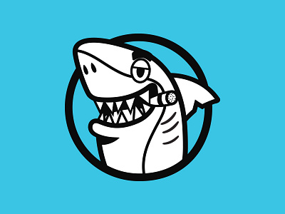Sharks Lager Mascot beer beer can branding cartoon craft beer illustration jaws lettering logo psychedelic shark
