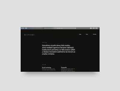 Webdesign for media agency design minimalist rakowski rakowski studio web webdesign website