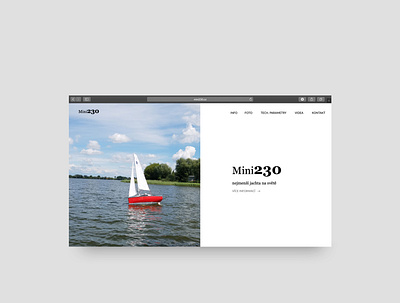 Web for smallest yacht in world minimalist rakowski rakowski studio web web design webdesign website