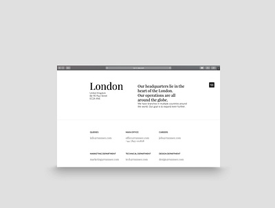 Website for London company clean cleandesign design minimalist rakowski rakowski studio web web design website