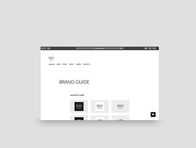 Brand Guide on web clean design cleandesign design minimalist rakowski rakowski studio web web design webdesign website