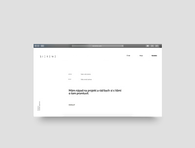 Contact form (website agency) clean design design minimalist rakowski rakowski studio web web agency webdesign website website design