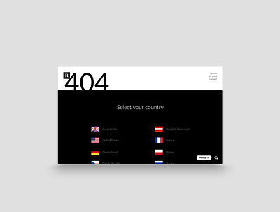 Design - 404 error page 404 404 page blackandwhite rakowski rakowski studio webdesign website