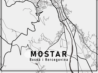 City map - Mostar