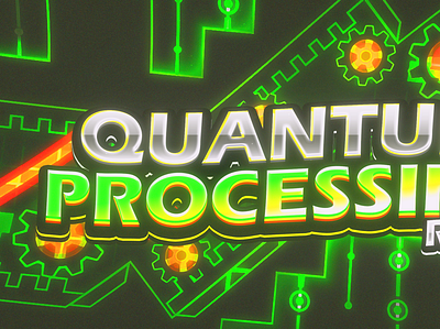 Quantum Processing graphic design quantum processing