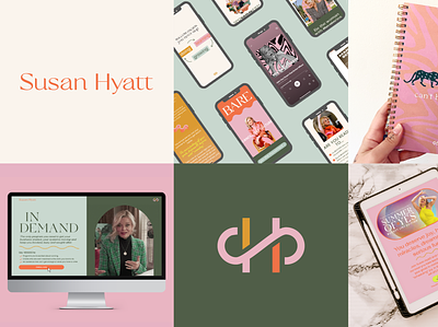 Susan Hyatt Inc. Brand Identity branding color design logo mockup