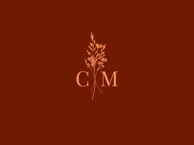 CM Photo Lockup delicate design favicon flower lockup logo monogram photo photography