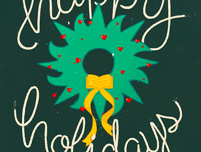 LU CAS Holiday Card '19 (detail) design holiday card illustration photoshop university