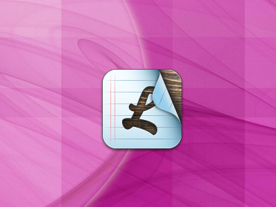 Listomatic iPhone App Icon application icon iconography iphone list listomatic mobile mobile interface design paper ui design wood
