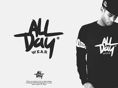 All Day Wear Logo Design clothing co graphic design logo street wear wear