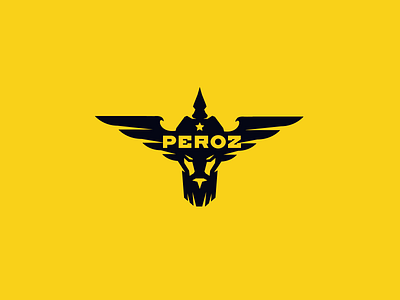 Peroz Logo brand clothing logo motorcycle wear wings