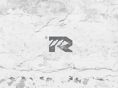 R concept with a drill drill logo logo design negative space r letter r logo r mark