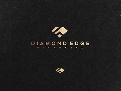 Diamond Edge diamond financial graphic design logo logo design simple