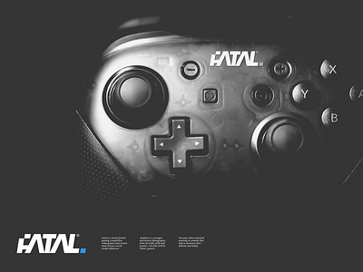 Fatal clean fatal games gaming graphic design iconic logo logo design simple