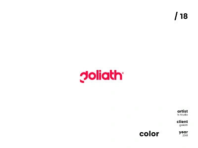 Goliath clean games goliath graphic design logo logo design simple wordmark