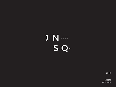 Jnsq apparel fashion graphic design logo logo design modern wordmark