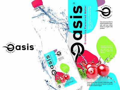 Logo concept for Oasis clean graphic design label logo logo design oasis simple spots water