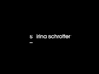 Schrotter clean fashion graphic design iconic logo logo design minimal simple wordmark