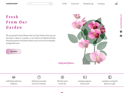 flower website design