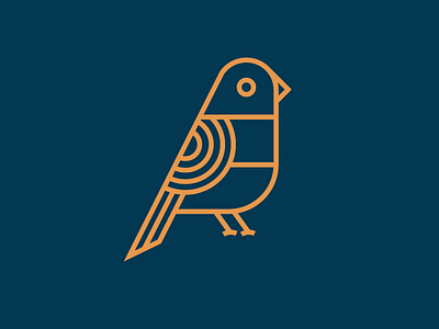 Fret-Free Fowl bird geometric illustration