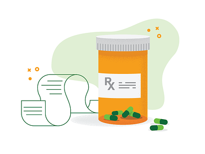 Prescription Illustration illustration line pills stipple