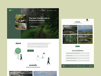 Forest - Landing page for traveler and hikers