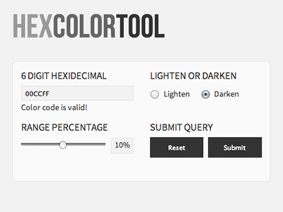 Hex Color Tool