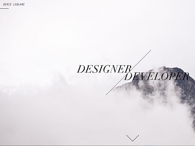 New personal website design black minimal simple white