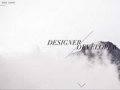 New personal website design