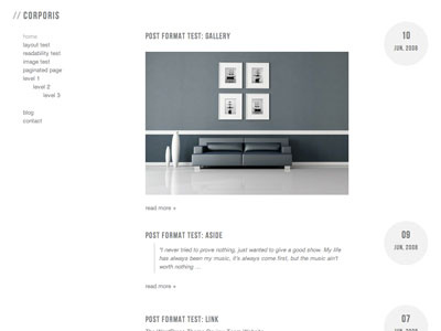 Corporis css3 grey html5 minimal theme white wordpress