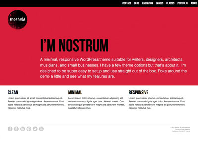 Nostrum minimal responsive